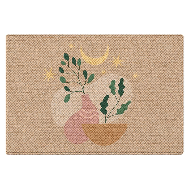 DeXi Modern Botanical Entryway Doormat 50x80cm