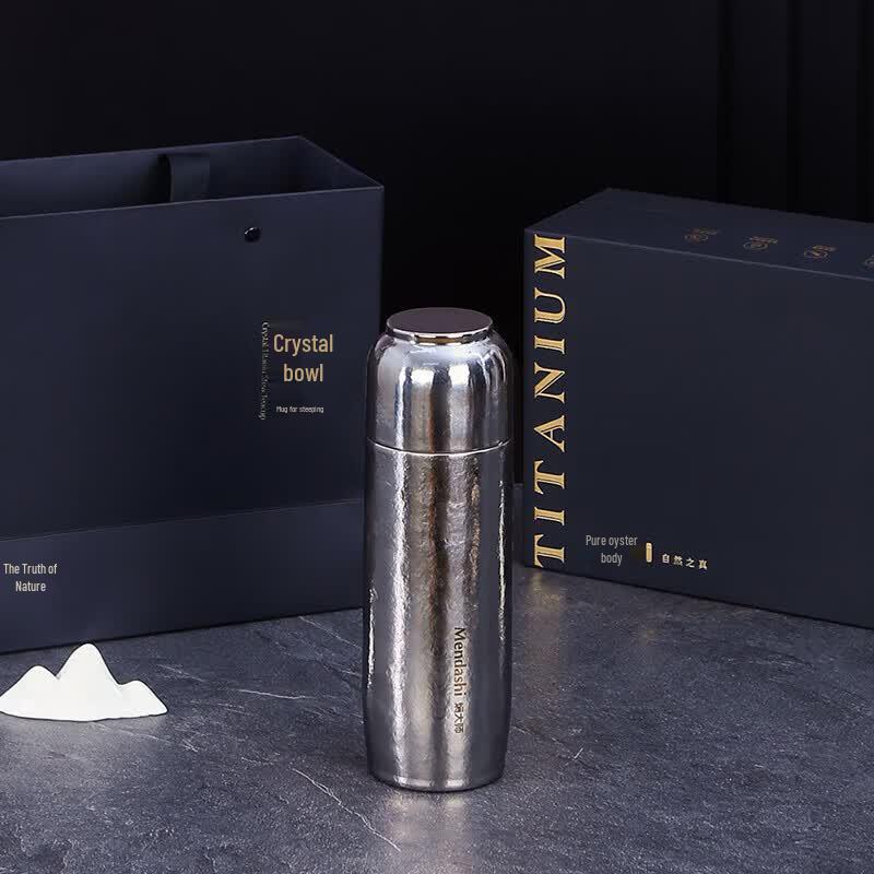 Men Master Pure Titanium Tea Steeper Thermal Mug