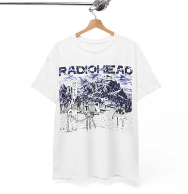 Maglietta Radiohead, T-shirt Radiohead T-shirt Grafica Radiohead Maglietta Vintage della Band