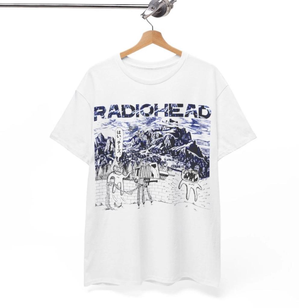 Maglietta Radiohead, T-shirt Radiohead T-shirt Grafica Radiohead Maglietta Vintage della Band
