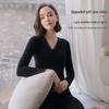 Autumn-Winter Lace Thermal Underwear Set: Seamless, Temperature-Controlled, Plus Velvet Base Sweater & Trousers for Women.