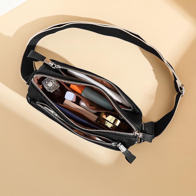 Women's Genuine Leather Large Capacity Handbag - Fashionable Crossbody and Shoulder Bag