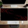 Red Lightning Mouse Pad XL Large Computer Office Game Table Mats XXL Rubber Antislip Gaming Keyboard Mousepads Long Desk Pads