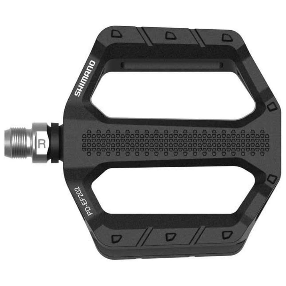 Shimano PD-EF202 Flat Pedals Black Lightweight Durable Bicycle Accessories