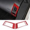 Red Carbon Fiber Side Air Vent Frame Trim Cover Sticker For Jaguar F-TYPE 13-22