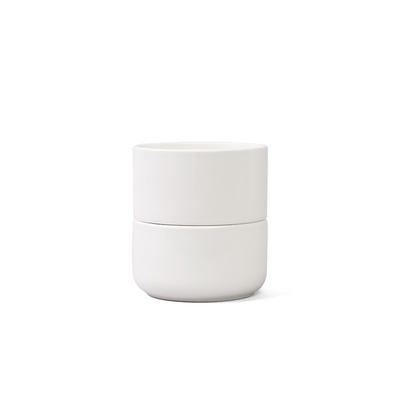 Bowl Bowl Retro Line Cutlery Holder S, Milk White, 1 Pc., Korean Popular Tableware