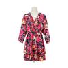 European & American Women's Summer 2023 Bestseller: Printed V-neck Dress with Three-quarter Sleeves