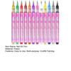 1 Zestaw 12 Kolorów Pisaki do Nail Art 0.5MM DIY Żelowy Nail Art Markery do Farby Akrylowej Szybkoschnące Graffiti Kropkowanie Końcówka Linery Narzędzia do Rysowania i Malowania Nail Art