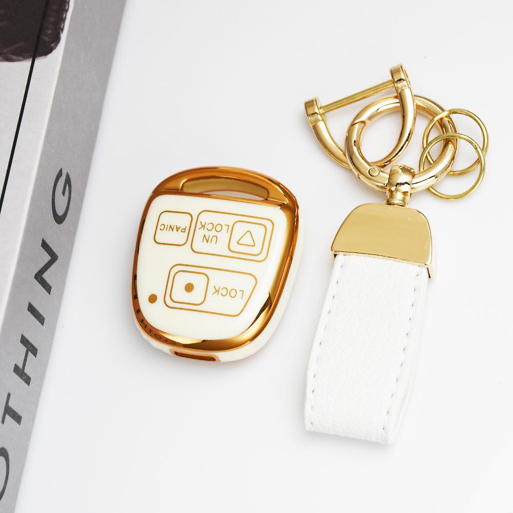 Shell For Toyota RAV4 Prado Previa Avensis Camry Corolla Cruiser 2/3 Buttons TPU Car Remote Key Cover Case for Lexus LX LS RX SC