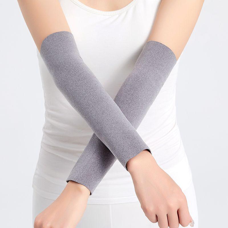 

Dralon Protection Arm Sleeve Long Sun Protection Gloves Summer Thin Arm Protector Warm-Keeping and Cold-Proof Sports Protection Arm Oversleeves Grey 30cm XL