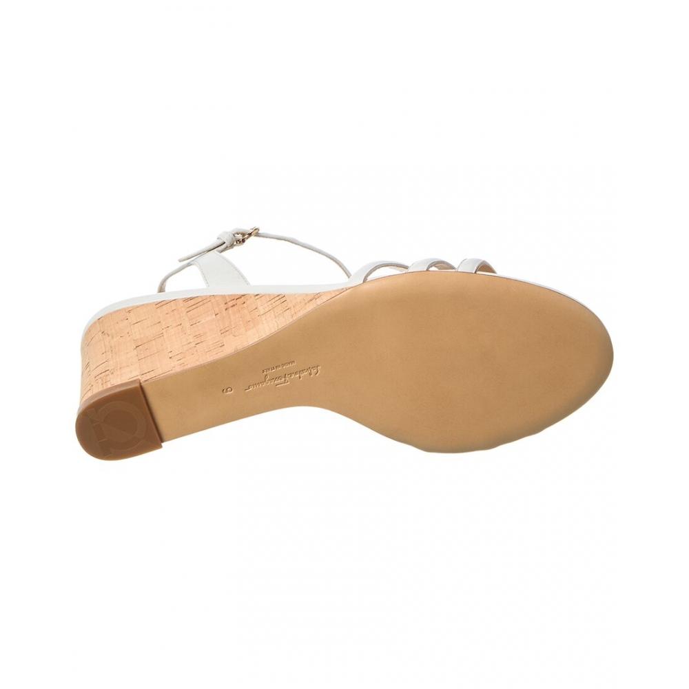 Salvatore Ferragamo Ferragamo Fieri Leather Sandal Brown