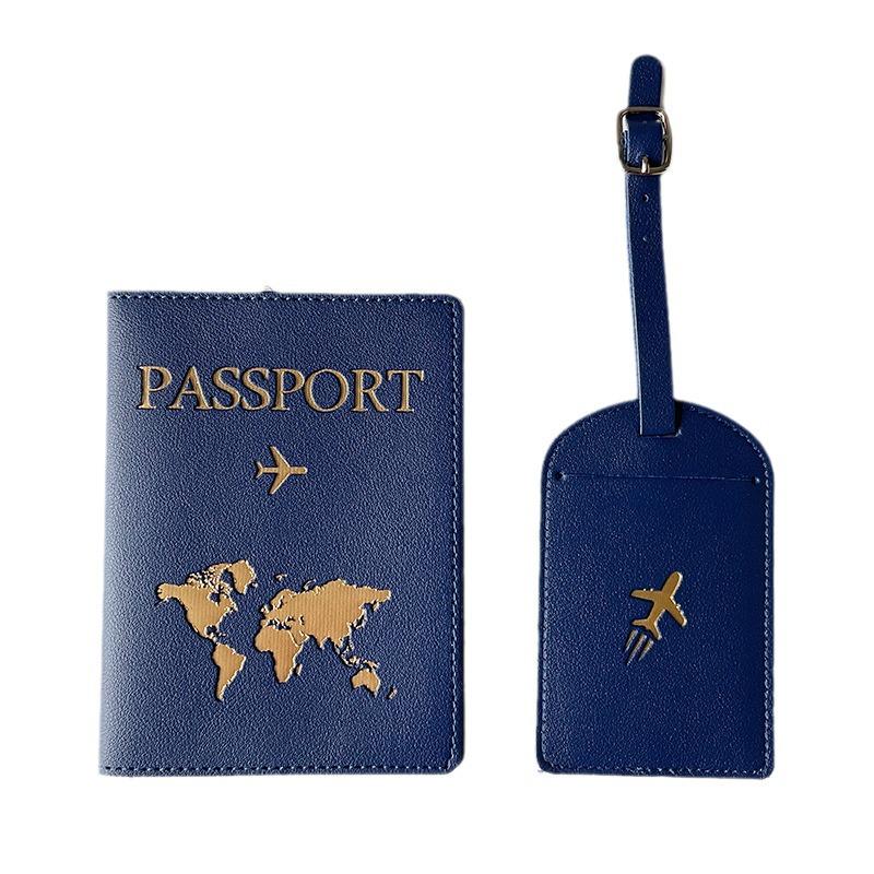 Set di Etichette Multicolore per Passaporto e Bagaglio Transfrontaliero - Organizer Multifunzionale in Pelle PU (Logo Personalizzabile)