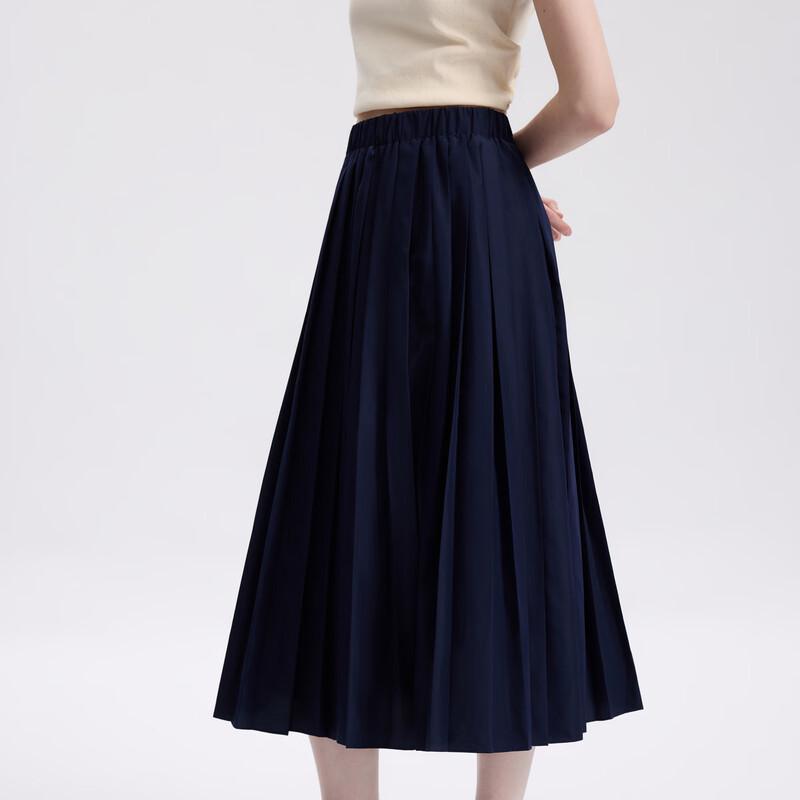 Langzi Pleated A-Line Maxi Skirt