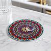 8PCS Coasters, Colorful Wood with Non-Slip Coasters, Heat Insulation Waterproof Drink Holder, for Home Office Dining Table