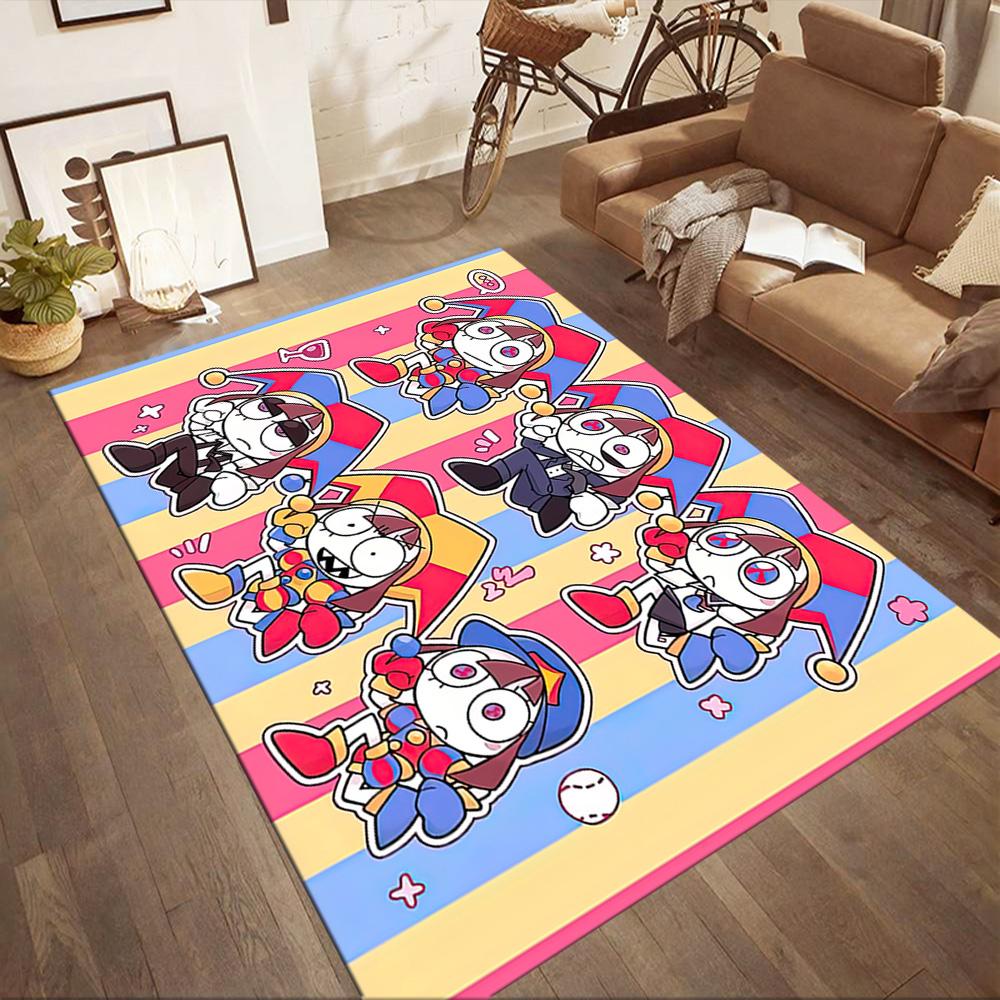 Cute The Amazing Digital Circus Square Rugs Are a Great Choice for Living Rooms, Bedrooms, Home Décor, and As Gifts.