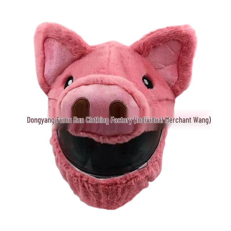 Motorcycle Helmet Decoration: Cartoon Rabbit, Toothless, Pumpkin Head Covers