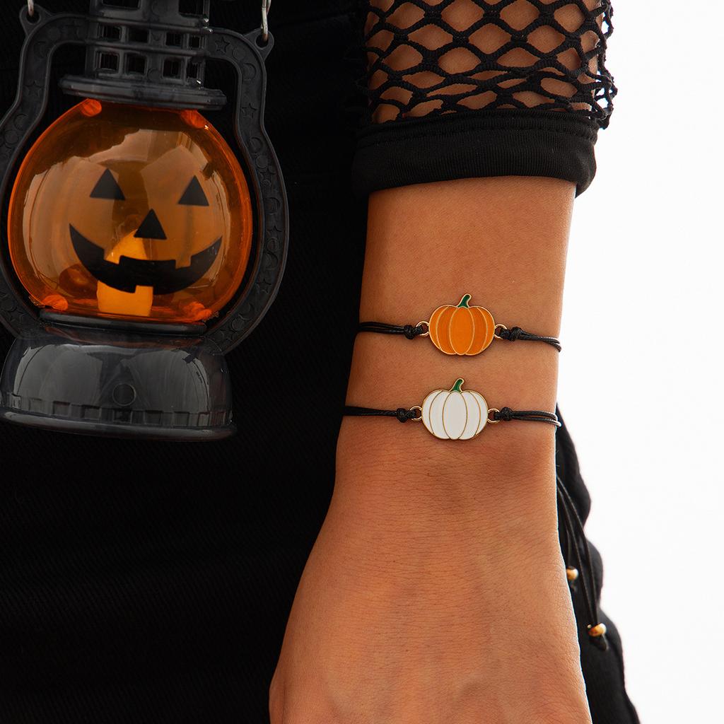Halloween Ghost Pumpkin Cartoon Elements Funny Bracelet, Simple And Cute Pull Rope Jewelry