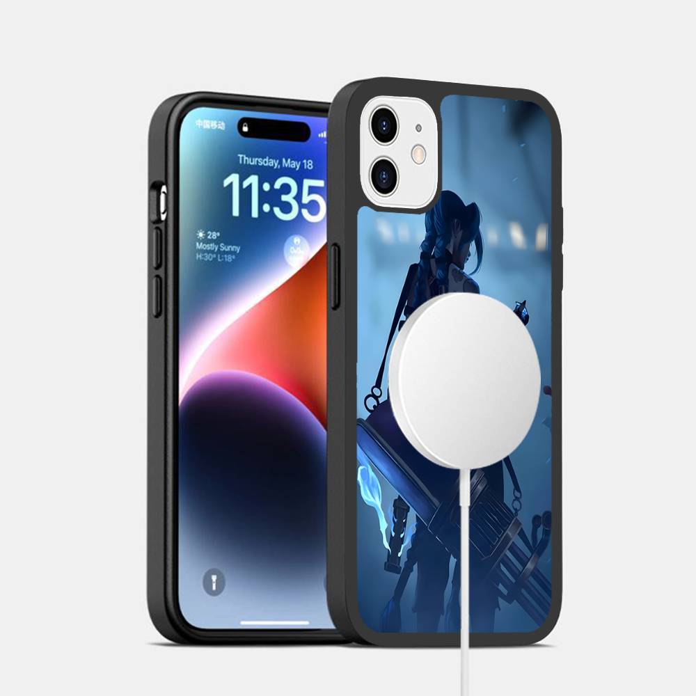 

J-Jinx A-Arcane Magsafe Magnetic Phone Case for IPhone 17 16 15 14 Plus 13 12 11 Pro Max Air Cover iPhone 17 Pro