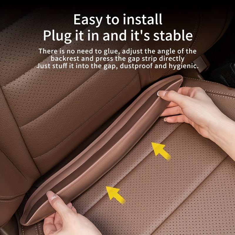 Universal Polyurethane Car Seat Gap Filler, Elastic Leak-Proof Sealing Strip for Phone & Keys