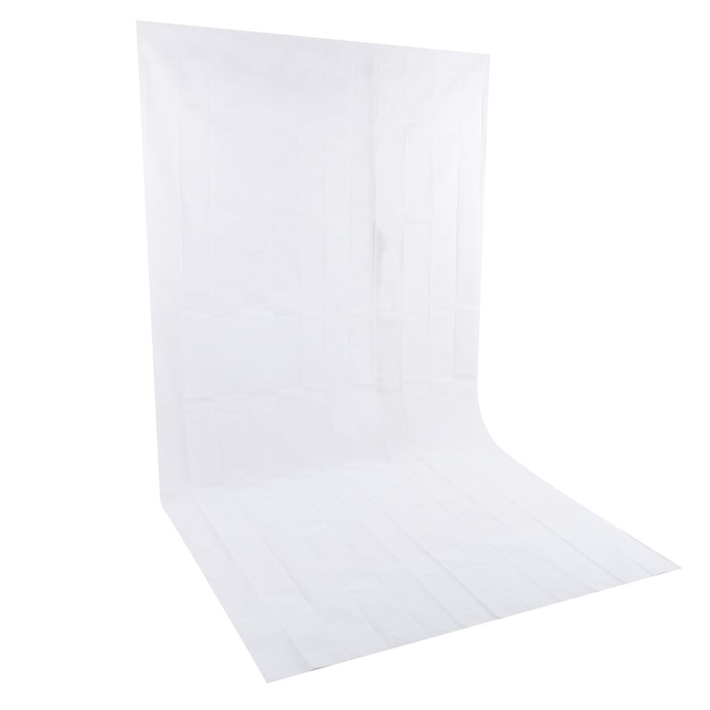 Double Sided 1.6x3M Photography Background Cloth NonWoven Studio Photo Backdrop(White )
