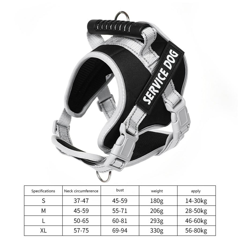 Reflective Dog Harness For Large Dogs No Pull Dogs Harness And Leash Dog Vest