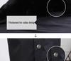 Military-Style Extra Long Reflective Winter Overcoat - Cold-Proof Security Guard Uniform with Cotton Insulation