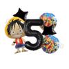 One Pieces Digit 1-10 Balloons Boys Anime Luffy Birthday Decoration Baby Shower Gender Reveal Party Supplies Kids Gift Hot Sales
