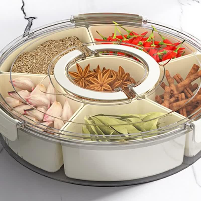 Multi-Compartment Fresh Fruit & Snack Storage Box