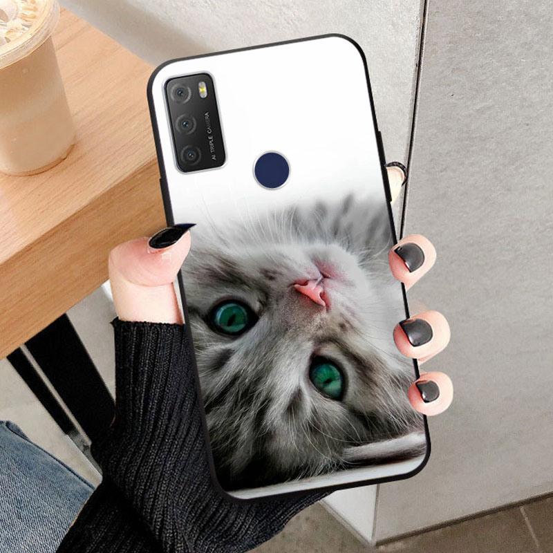 For Alcatel 1S 2021 Cases 6025H 6025D Wolf Lion Soft TPU Silicone Phone Cases For Alcatel 1 S 2021 Back Cover Bumper Funda Coque