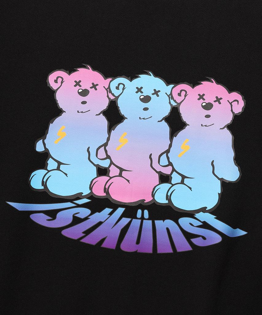 ISTKUNST Three Bear Sweatshirts_Black(Ik2Cfmm450A)