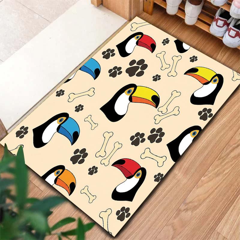 

Милый ковер квадратной формы с рисунком мультяшных животных, ковер для гостиной, спальни, дивана, игровой комнаты, нескользящий коврик для пола, подарки на праздники и дни рождения 60cmx90cm