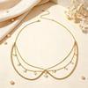 Long Tassels Bohemian Hair Chain Rhinestone Crystal Headband Ornament  Women Girls