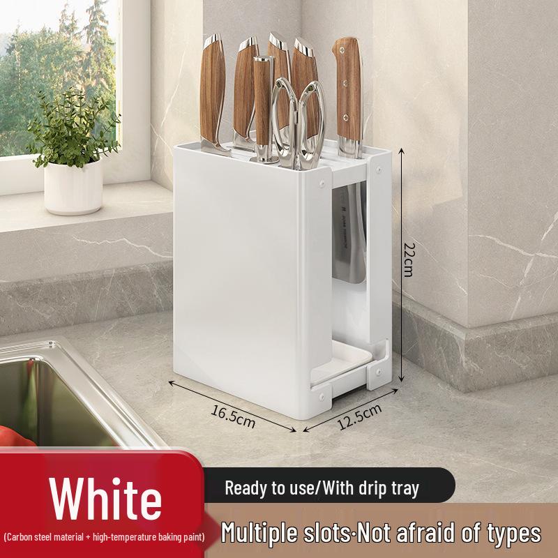 All-in-One Kitchen Knife and Utensil Storage Rack