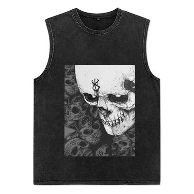 Anime Berserk Print Grafik Tanktops Herren Sommerkleidung Mann Ärmelloses Shirt Vintage gewaschen Übergroße Weste Y2k Kleidung
