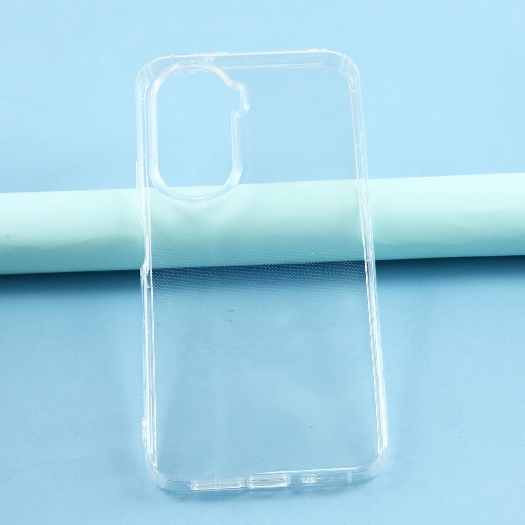 Dla Xiaomi Poco M7 4G (UE) (171mm) Etui Przezroczyste TPU Pokrowiec na Tył Telefonu Ochrona Poduszką Powietrzną