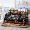 Harley-Davidson Motorräder Personalisierbare Textdecke Geschenk Personalisierbare Decke Ultra-Weich Geeignet für Strand-Nickerchen Stuhl Sofa Vier Jahreszeiten Mehrzweck