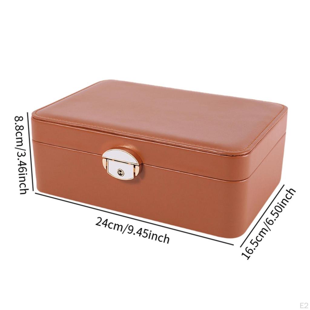 Jewelery Case Display Box Travel Portable Jewelry Holder Decorative for Necklaces Ear Studs