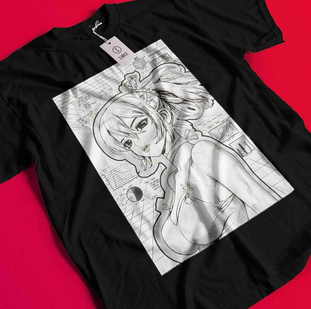 Dr Stone T-Shirt Senku Ishigami Tshirt Ryusui Tee Asagiri Seiyuu Anime Shirt BB664