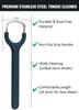Prplet Tongue Cleaner Scraper for Adults & Kids - Stainless Steel Tongue Scraper for Hygiene, Fresh Breath, Removes Bacteria - Deep Clean Tongue Cl