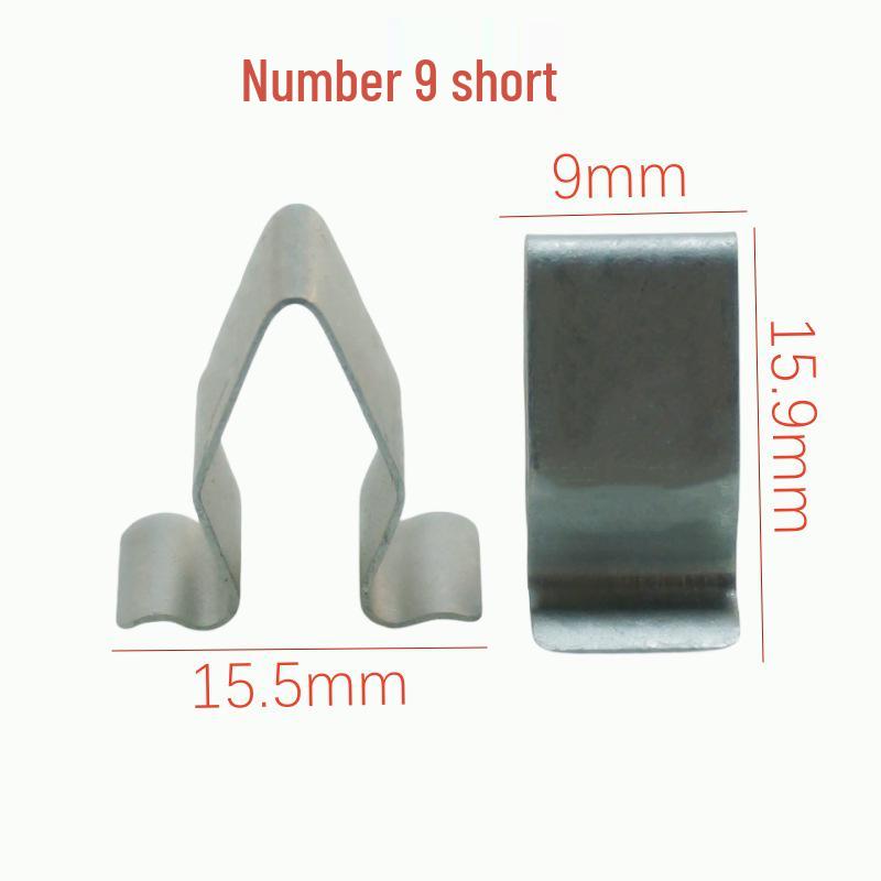 Galvanized Metal Snap Fastener: V-Shaped and U-Shaped Steel and Stainless Steel Clips