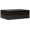 Boîte en bois avec couvercle noir 40x30x13cm bois de pin massif