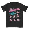 Unisex Courage the Cowardly Dog Moods T Shirt Pure Cotton Tops Funny Short Sleeve O Neck Tees Plus Size TShirt