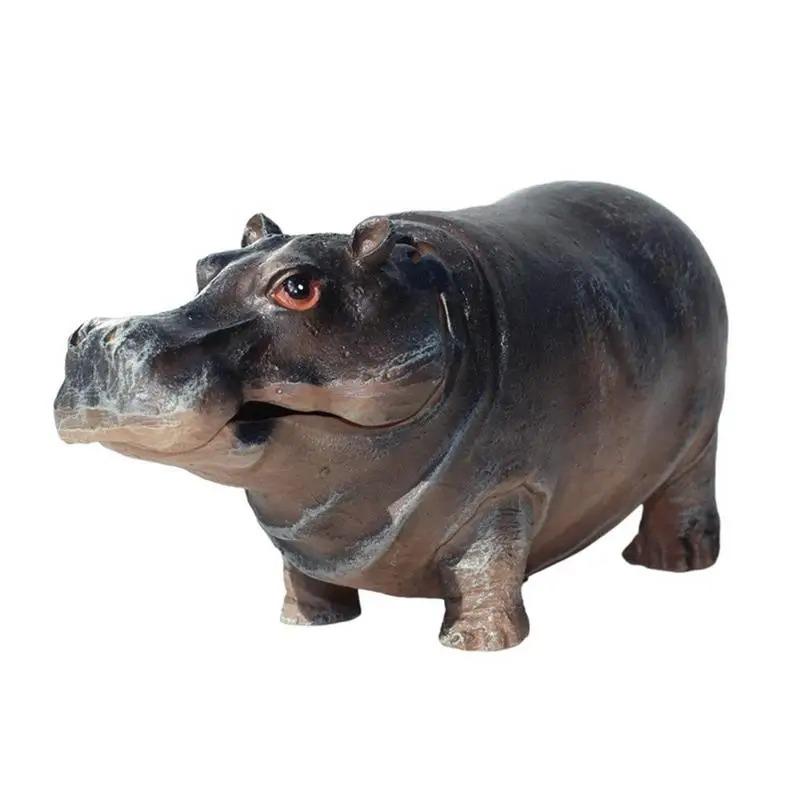 

Creative Hippo Bubble Aquarium Ornament Air Pump Aerator Decoration For Fish Tank Oxygenation Scene Decor