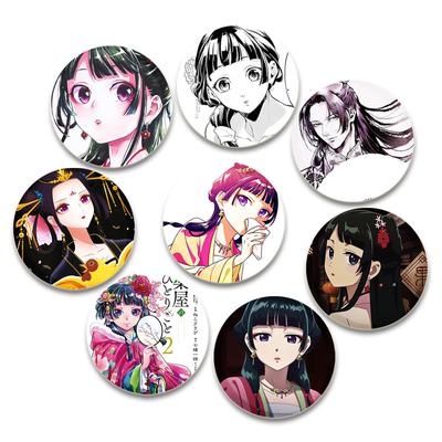 32/44/58mm Anime Vaistininko dienoraščiai Sagės ant kuprinės Apvalus segtukas Mielas kuprinei Drabužių Aksesuarų Kolekcijos Ženklelis Skrybėlės Dekoracija