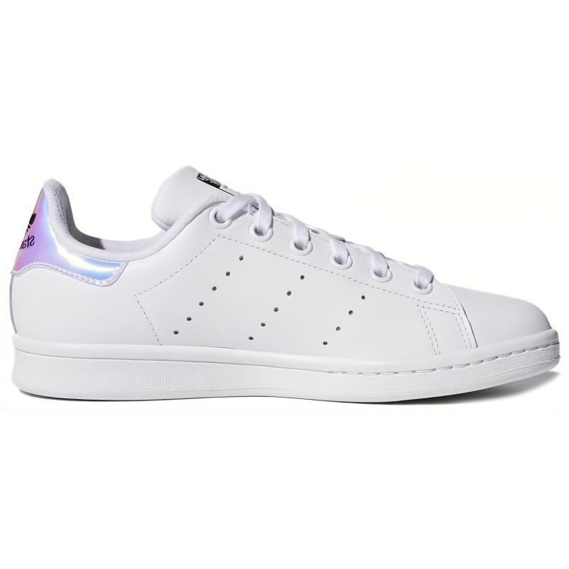 adidas Originály STAN SMITH J Protišmykové, Odolné proti oderu, Priedušné Nízke Detské Skateboardové Topánky Biele Tenisky AQ6272