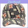 Stylish British Flag Baseball Cap Breathable Cotton Hat For Men And Women