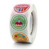 50-500Pcs Round Happy Birthday Stickers For Party Decor Envelope Sealing Label Gift Packing Adhesive Sticker Greeting Card Label