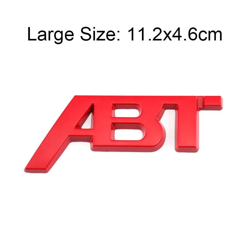 Car Front Grille Badge Trunk Sticker Side Letters Badge for Volkswagen ABT Sagitar Golf Polo Passat Tiguan Touareg Jetta Lavida