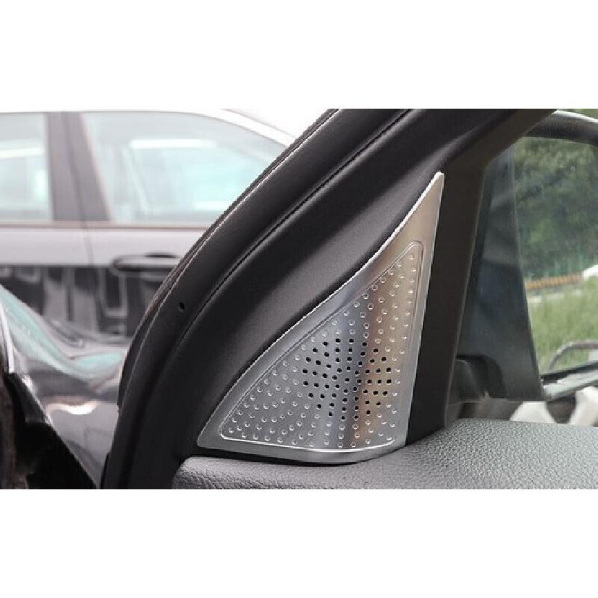 For Jeep Cherokee 14-2022 Matte Silver A Pillar Front Triangle Cover Trim 2PCS