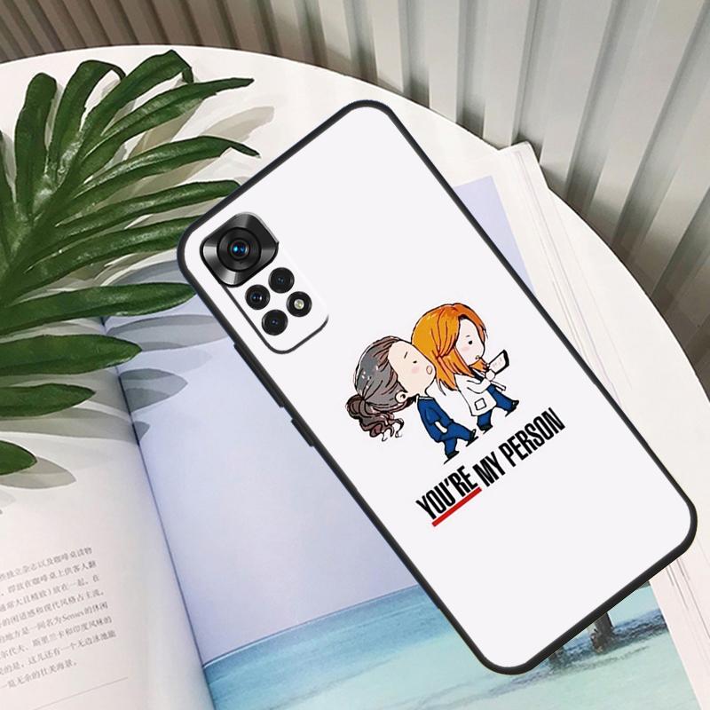 Greys Anatomy You Are My Person Funda For Xiaomi Redmi Note 14 13 10 11 12 15 Pro Plus Case For Redmi 15 13C 12C 10C 14C 15C